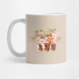 Flowers In A Coffee Cup Mug
